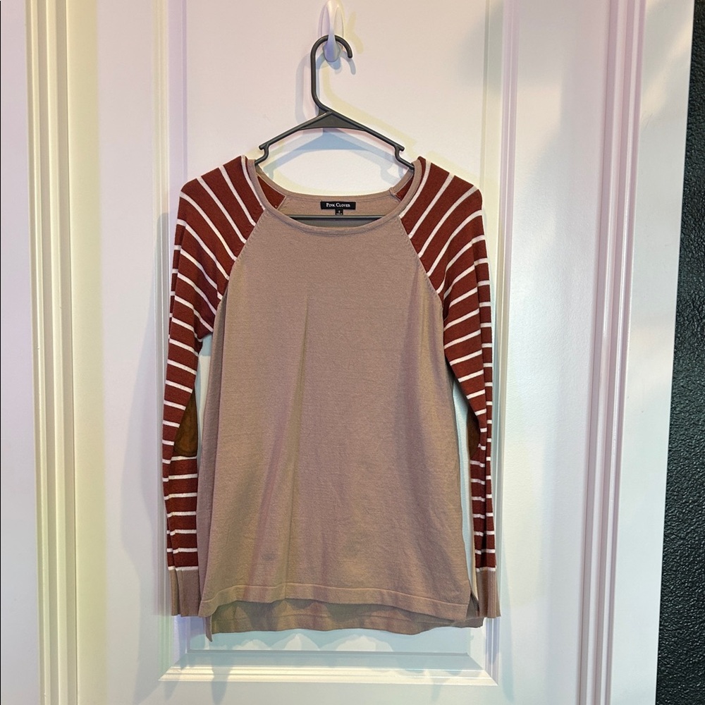 Pink Clover Soft Knit Top in Light Pink